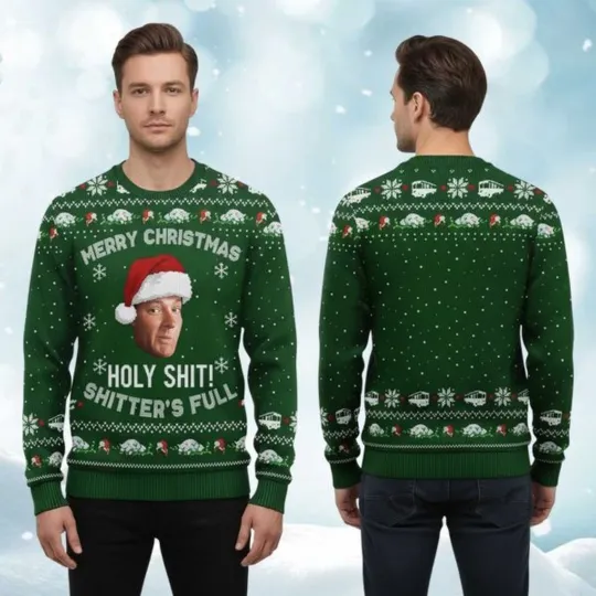 Discover 2025 Hallelujah Holy Sh*t Where_s The Tylenol Christmas Ugly Sweater