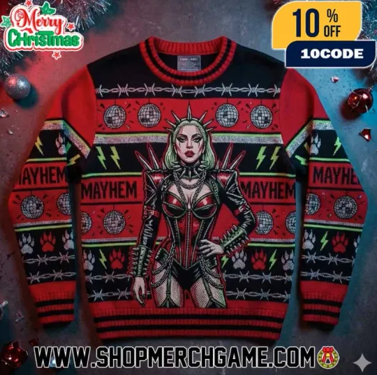 Discover The Mayhem Ball Tour 2025 Ld ga Ugly Christmas Sweater