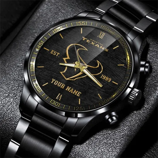 Discover Texans Stainless Steel Watch