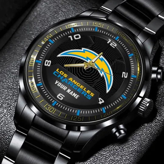 Discover Chargers Stainless Steel Watch