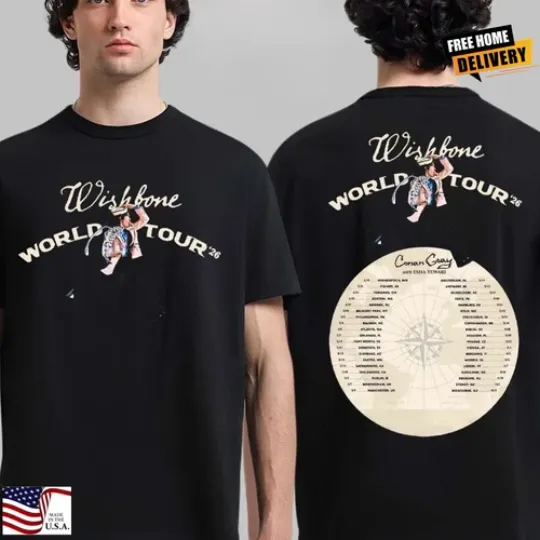 Discover Conan Gray Wishbone World Tour 2026 Two Sided T-Shirt