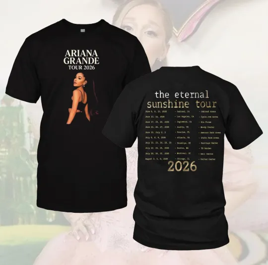 Ariana Eternal Sunshine Tour 2026 2 Sides Shirt