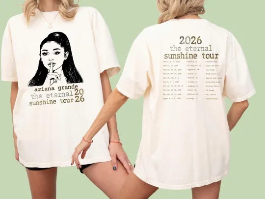 Discover Ariana Eternal Sunshine Tour 2026 Shirt, Vintage Pop Concert Tee, the Ete
