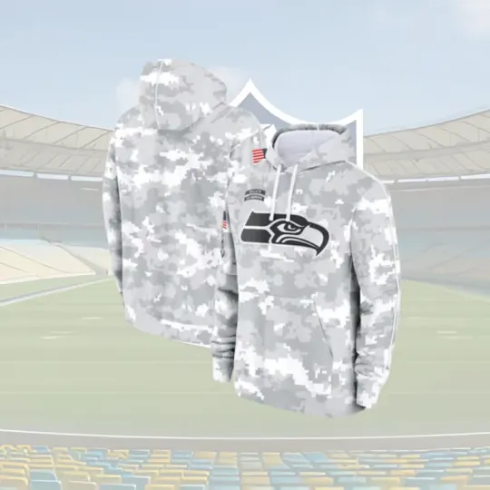 Discover football Se@a.ttle Se!ah.aw.ks Pullover Hoodie Camo Grey, Gift For Fans, Christmas Gift