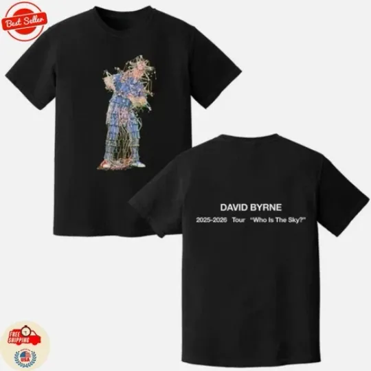 Discover David Byrne Who Is the Sky Tour 2025-2026 T-shirt