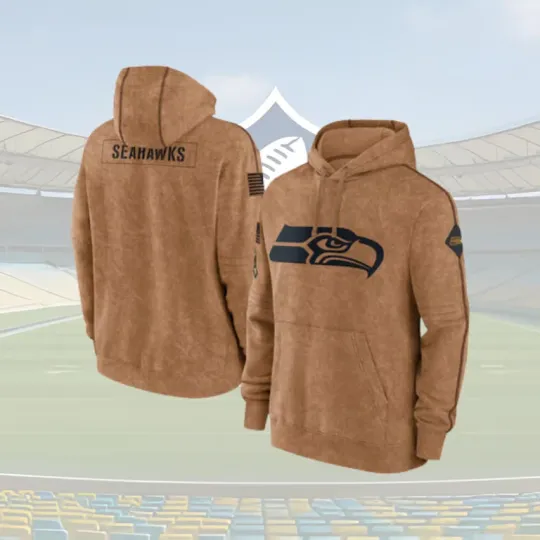 Discover football Se@a.ttle Se@ah.aw.ks Pullover Hoodie Khaki, Gift For Fans, Christmas Gift
