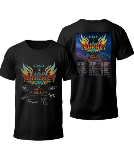 Discover Journey Band Final Frontier Tour 2026 T-Shirt, Vintage Rock Concert Tee