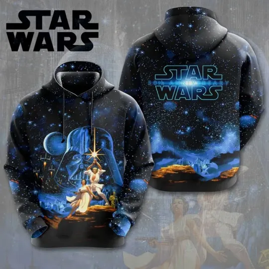 Discover Star Wars 50Th Anniversary A New Hope Hoodie All Over Print , Gift For Fans, Christmas Gift