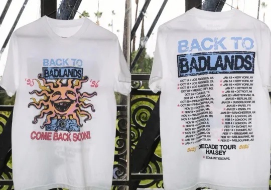Discover Halsey Back To Badlands Merch Decade Tour 2025 2026