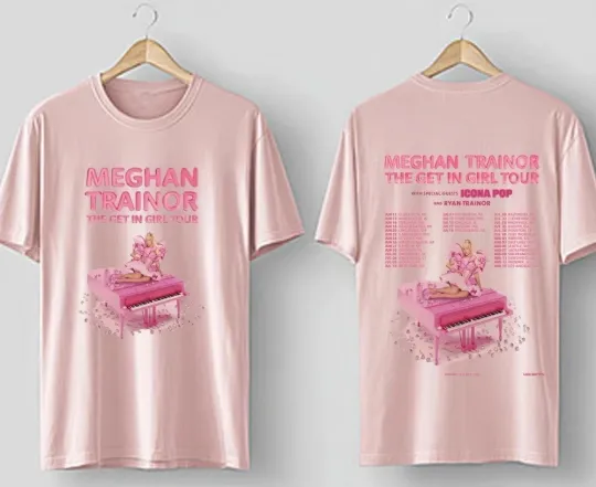 Discover Meghan Trainor The Get In Girl Tour 2026-Double Side Shirt