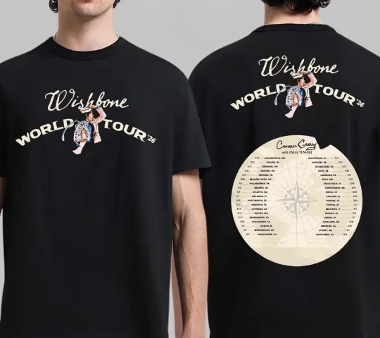 Conan Gray Wishbone World Tour 2026-Double Side Shirt