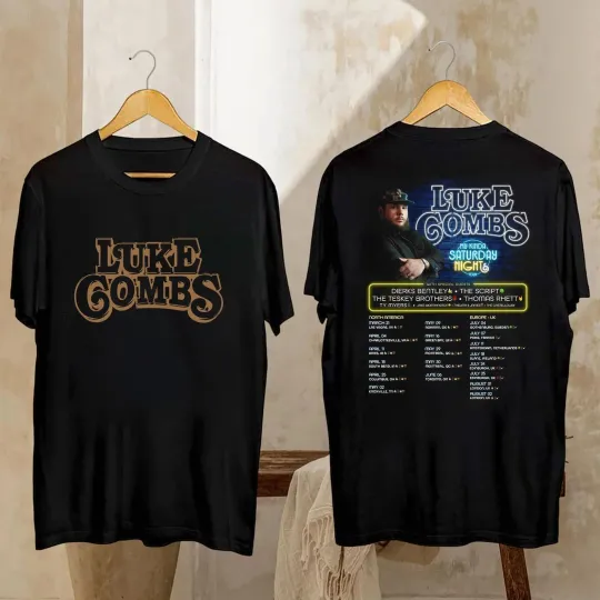 Discover 2026 Lukee Comb My Kinda Saturday Night Tour T-Shirt