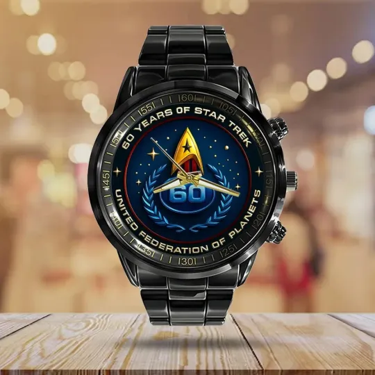 Discover startreks2020 60th Anniversary Black Stainless Steel Watch
