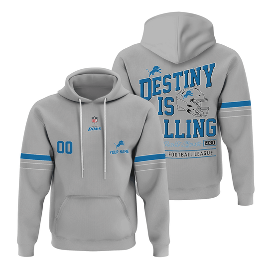 Discover D.3.t.r.0!t L!ons | Premium football Champion’s Call Hoodie TD