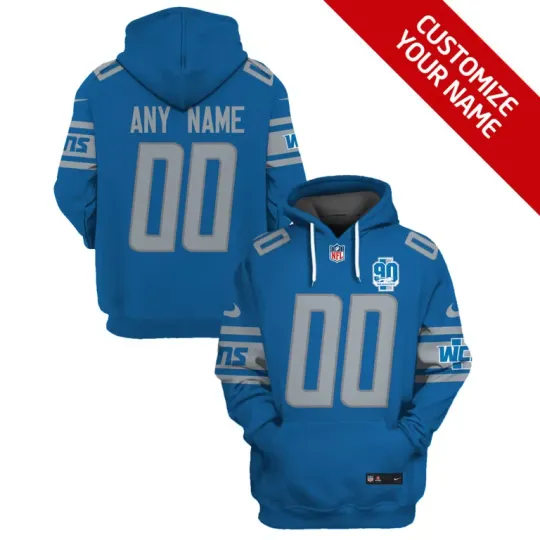 Discover D.3.t.r.0!t L!ons Hoodie Style Jersey Custom Name And Number
