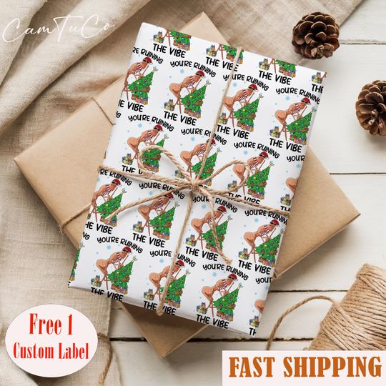 Discover Christmas Marcus The Worm Wrapping Paper, Whats In The Box Meme Christmas Wrapping Paper Viral Meme Xmas Gift Wrap, Festive Holiday