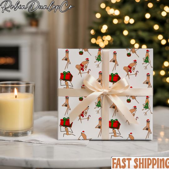 Discover Marcus The Worm Christmas Wrapping Paper, Christmas Marcus The Worm Wrapping Paper, Viral Meme Xmas Gift, Festive Holiday Presents Packaging