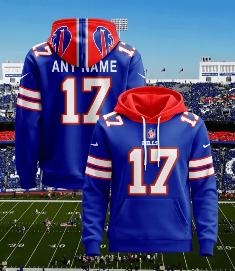 Discover Buff@l0 B!lls | Hoodie Style Jersey Custom Name And Number