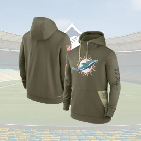 Discover football Mi@am.i Do!lp.hins Pullover Hoodie Army Green