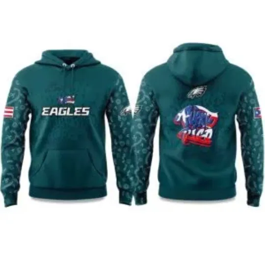 Discover E@gles Puerto Rican Heritage 2025 Hoodie, Gift For Fans, Christmas Gift