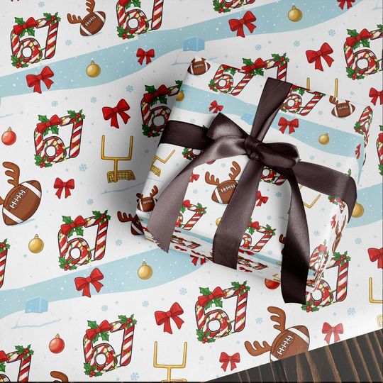 Discover Funny 67 Christmas Wrapping Paper, Santa Meme Gift Wrap for Kids, Sport Football Holiday Gift Wrap Roll, Hilarious Christmas Gift Idea