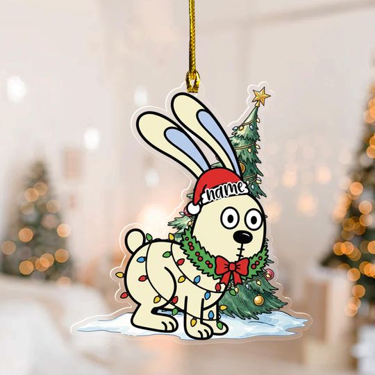 Discover Knuffle Bunny Christmas Ornament,Personalized Name Kids Ornament,Childrens Book Character Decoration,Custom Gift for Fans 2025 G5PN06-01