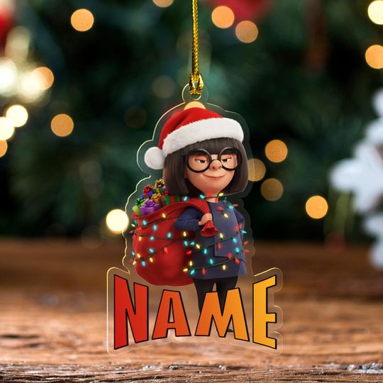 Discover Disney the Incredibles Edna E Mode Christmas Ornament, Disney Edna E Mode Acrylic Ornament, Custom Name the Incredibles Ornament NGW324