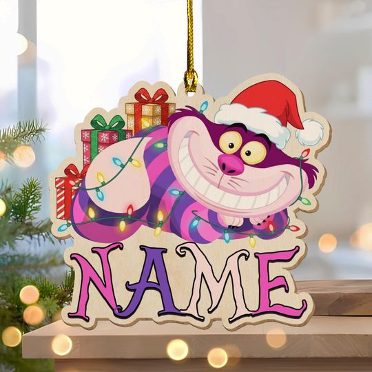 Discover Cheshire Cat Ornament, Alice in Wonderland most Everyones Mad Here Ornament, Disney Mad Tea Party Home Decor, Cheshire Cat Gift NGW321