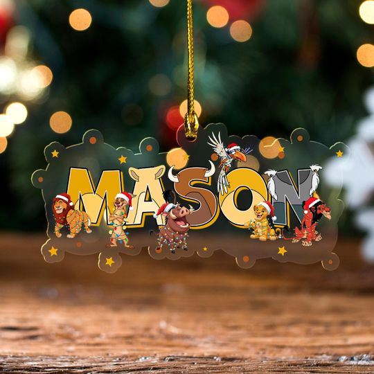 Discover Personalized the Lion King Custom Name Ornament, the Lion Guard Christmas Ornament, the Lion King Ornament, Lion Guard Ornament NGVH08