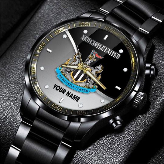 Discover United Black Stainless Steel Watch