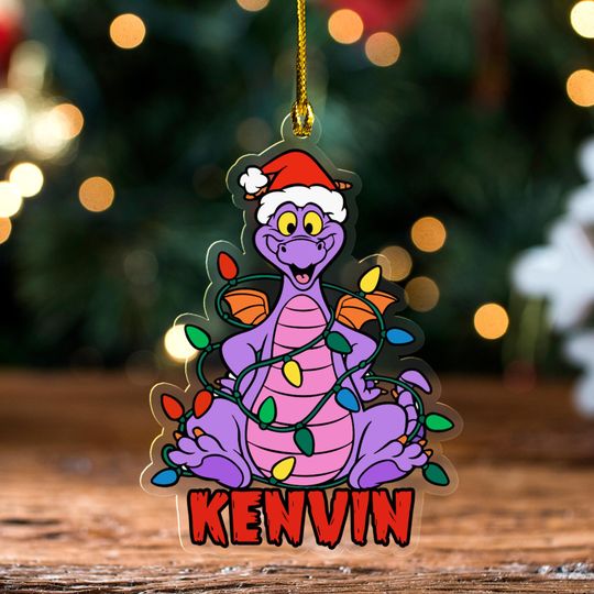 Discover Personalized Disney Figment Christmas Ornament, Figment Ornament Hanging, Disney Figment Christmas Decor, Disneyland Xmas Gift NGUA18