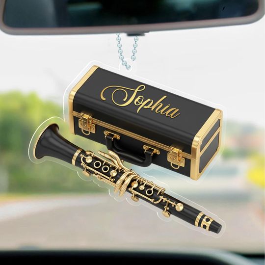 Discover Personalized Clarinet Christmas Ornament, Music Lover Acrylic Ornament, Clarinet Player Gift 2025 JCTW28