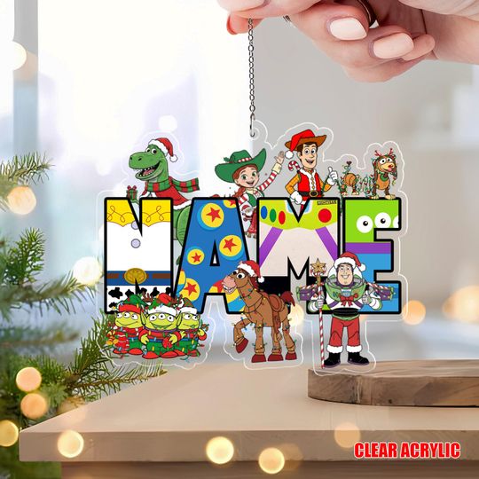 Discover Personalized Disney Pixar Toy Story Christmas Ornament,Custom Name Toy Story Family Christmas Tree Hanging Ornament, Christmas Gifts G5PX08