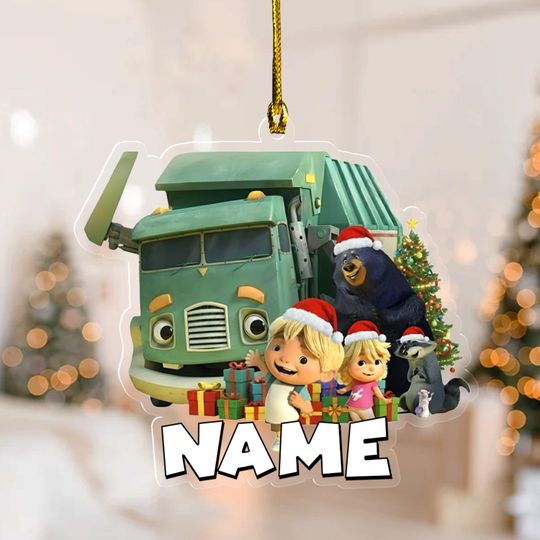 Discover Trash Truck Cutout Ornament,Trash Truck Christmas Ornament, Trash Truck Birthday, Trash Truck Gifts, Personalized Christmas Ornament G5PX14