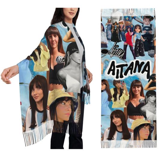 Singer Aitana  Scarf Tassel Scarves Women Soft Warm Shawls and Wraps Long Fall Winter Shawl Wrap