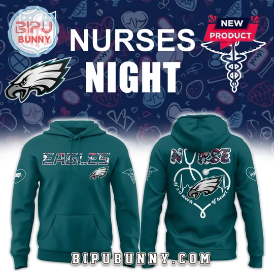 Discover Ph!l@del E@.gles football Nurses Night 2025 Hoodie And Pants