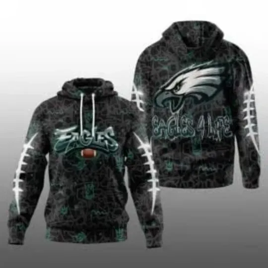 Discover 2025 E@gles Graffiti For Life Hoodie
