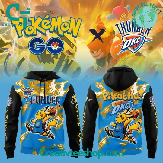 Oklahoma City Thunder x PKM GO Special Hoodie, Gift For Fans, Christmas Gift