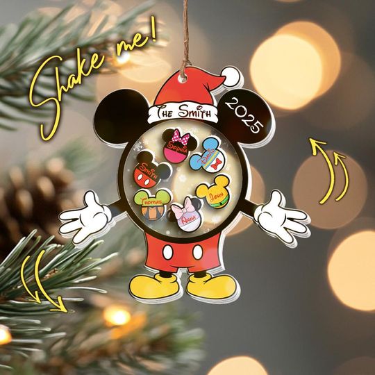Discover Custom Disney Family Ornament, Disney Christmas Lover Gift