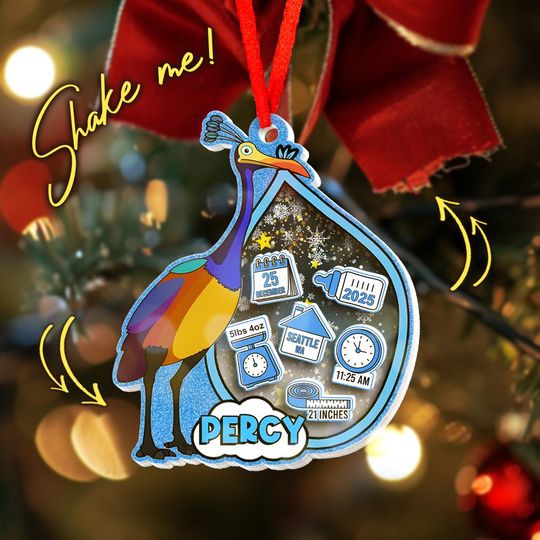 Discover Personalized Disney Baby's First Christmas Shaker Ornament, Shaker Christmas Tree Keepsake Gift 2025