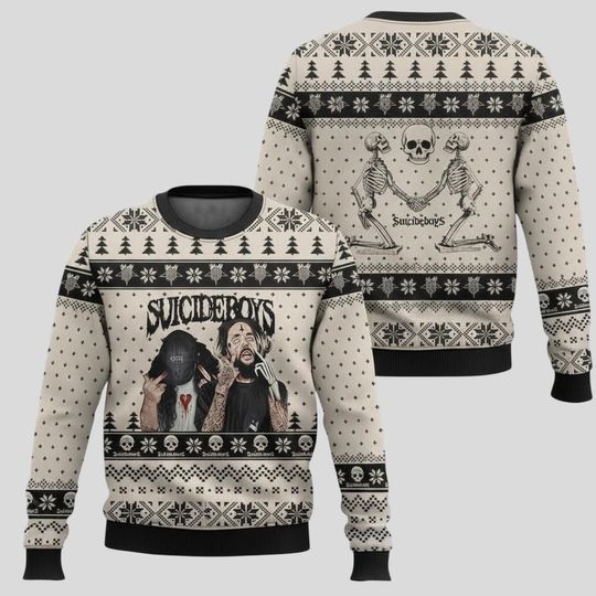 Suicideboy Xmas Ugly Sweater, Greyday Tour Sweater, City Morgue Ugly Sweater, Christmas Gifts, Music Tour Gift