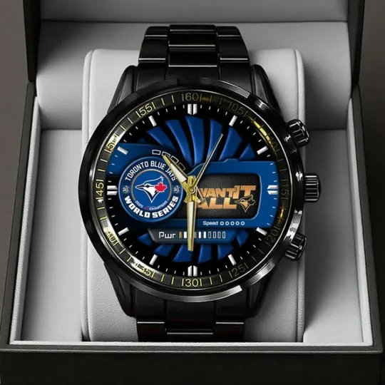 Discover Blue Jays World Series 2025 Black Stainless Steel Watch