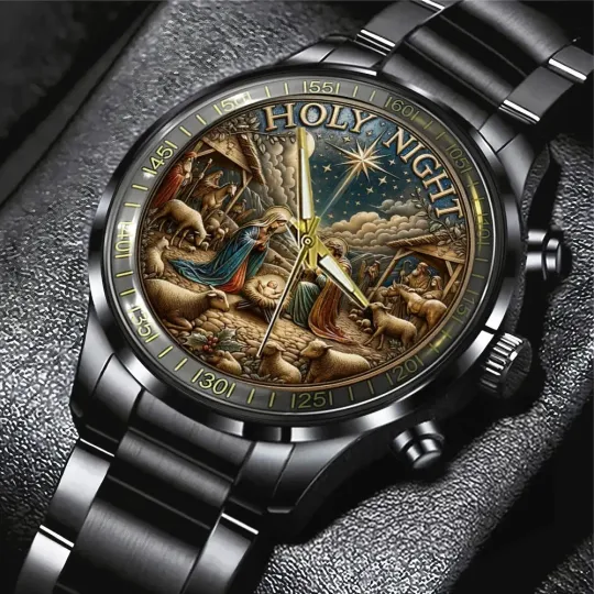 Discover Holy Night Black Stainless Steel Watch