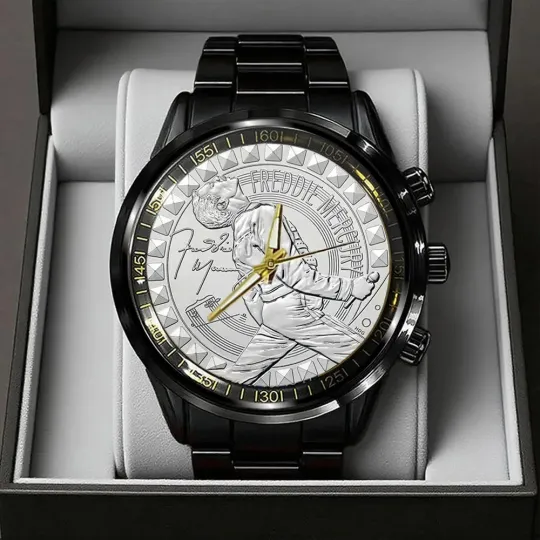 Discover Freddie Mercury Black Stainless Steel Watch