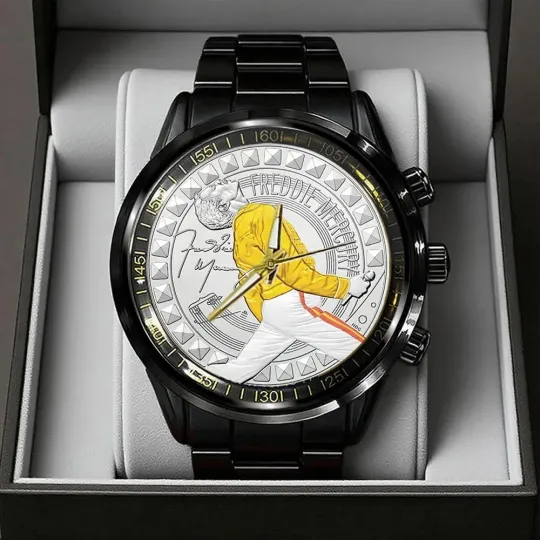 Discover Freddie Mercury Black Stainless Steel Watch