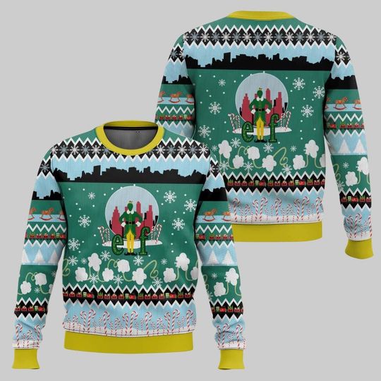 Funny Christmas Elf Sweater, Elf Christmas Movie Sweater, Buddy the Elf Christmas Shirt, Christmas Elf Ugly Sweater, Holiday Sweater