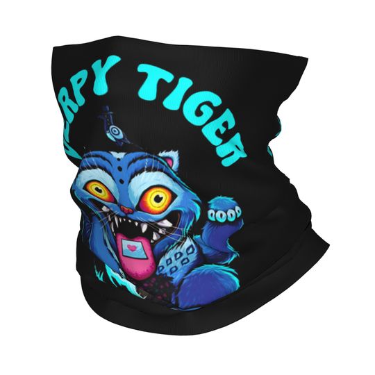 Derpy Money Tiger Kpop Demon Hunters Face Mask Scarf