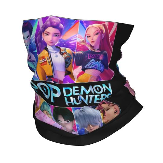 Kpop Demon Hunters HUNTRIX Face Mask Scarf