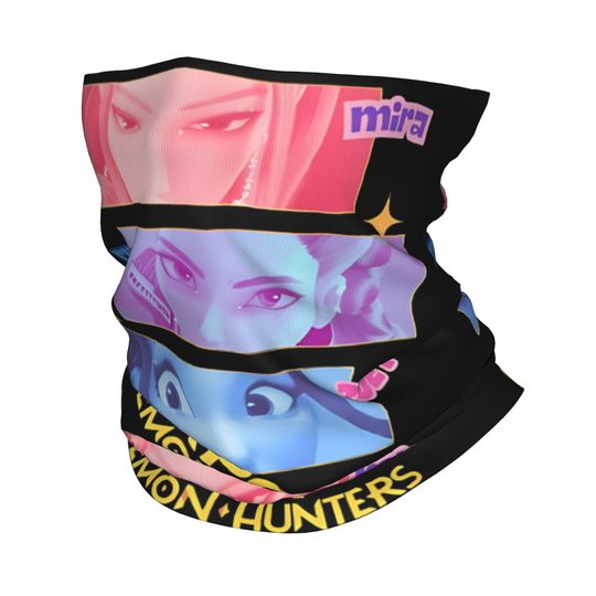 Huntrix Kpop Demon Hunters Face Mask Scarf