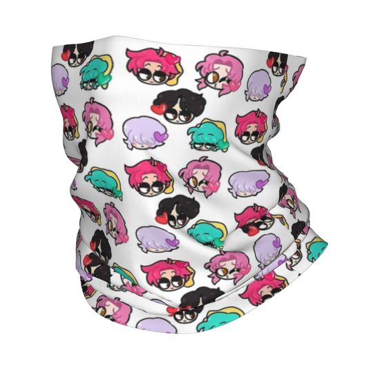 Saja Boys Group Chibi Face Mask Scarf